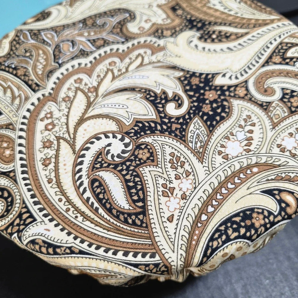 Brown Paisley / Beige Mini Polka Dot KitchenAid Mixer Mixing Bowl Cover‎ Baking